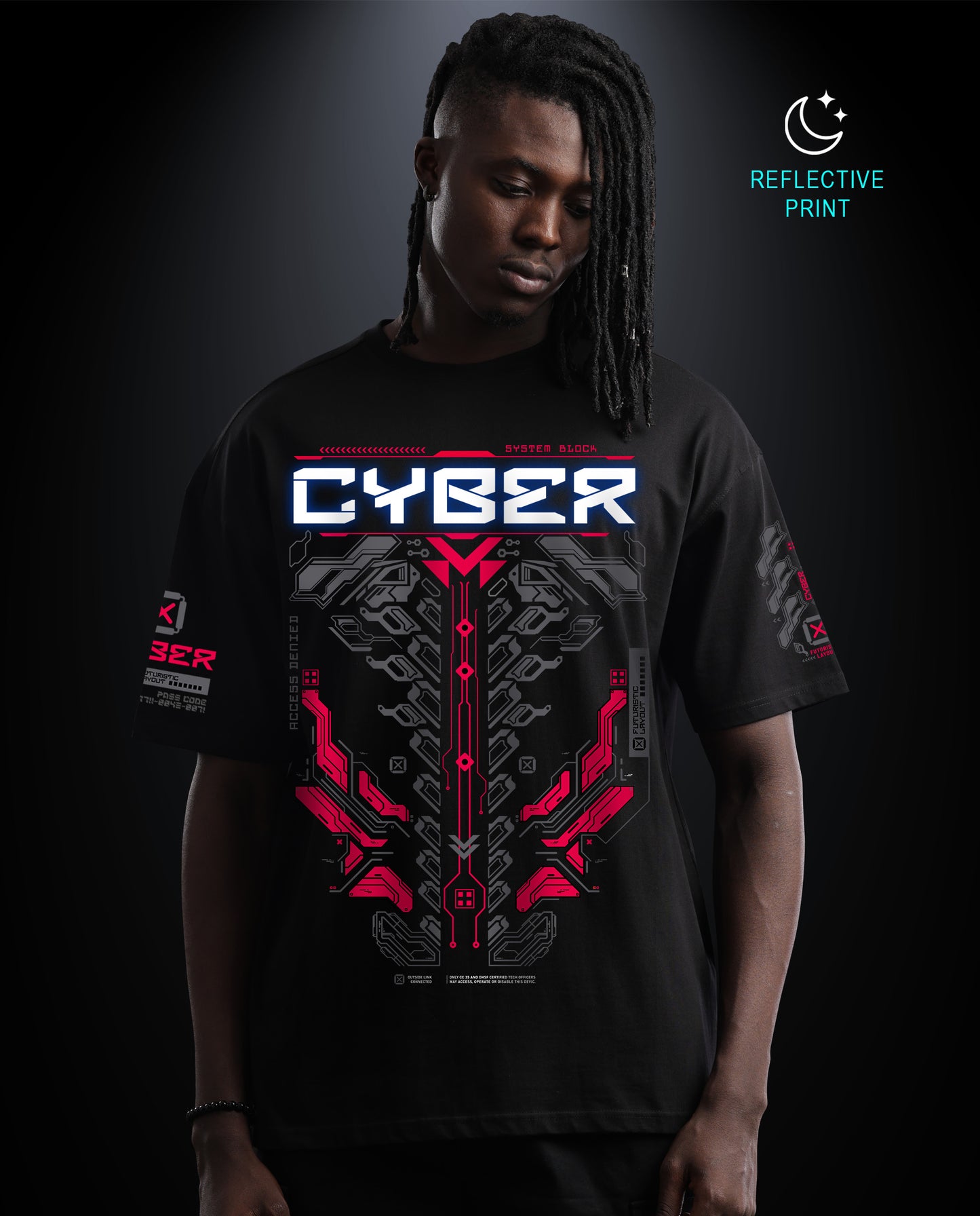 Cyber - Premium Men Oversized Tees