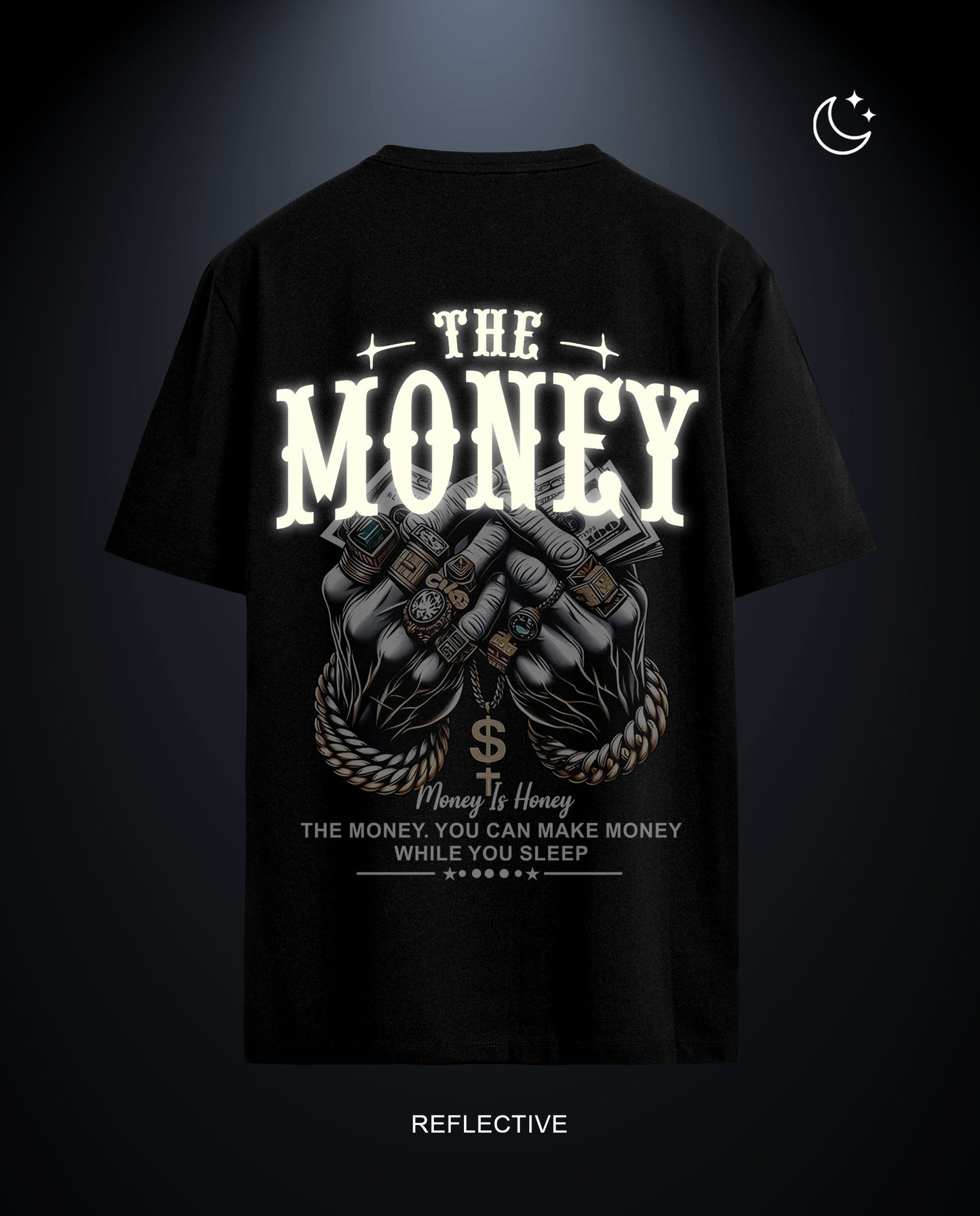 Reflective Money is Honey - Men Regular Fit Tees