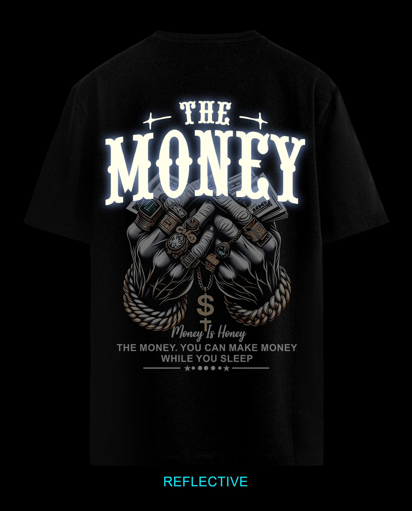 Reflective Money is Honey - Men Regular Fit Tees