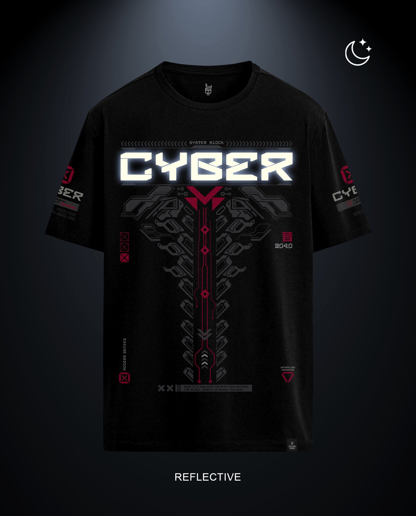 Reflect Cyber - Men Regular Fit Tees