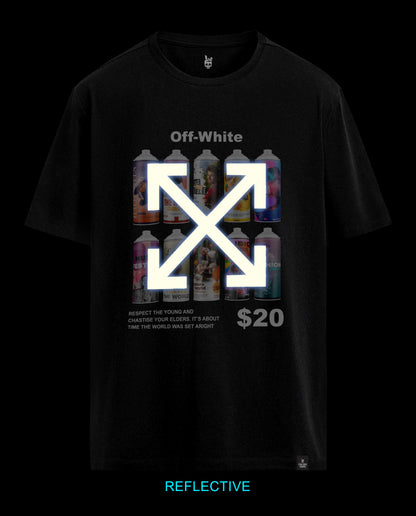 Reflect Get Black  - Men Regular Fit Tees