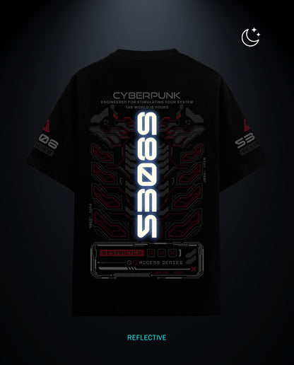 Cyber Punk - Premium Men Oversized Tees