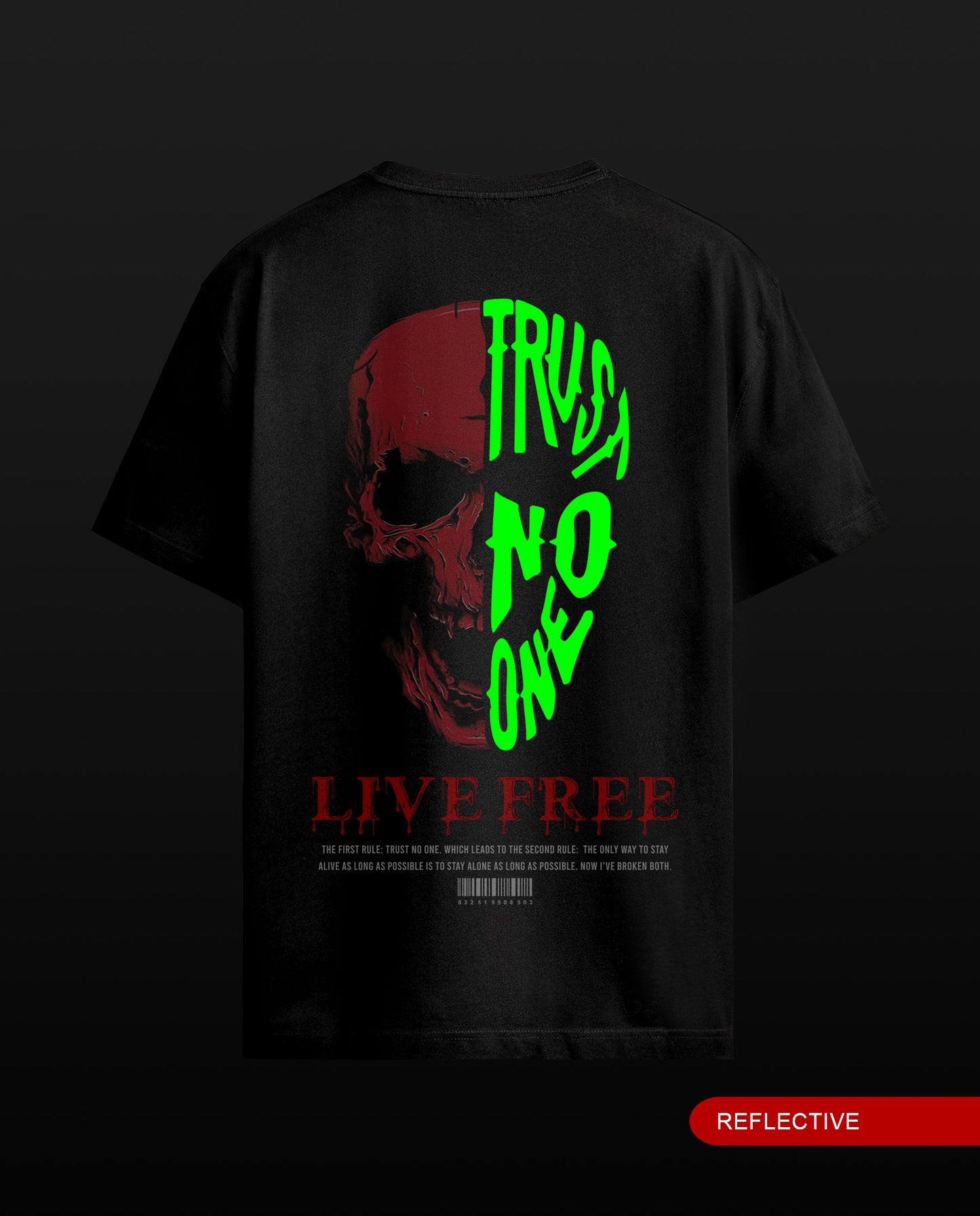 Reflect Trust No One - Men Regular Fit Tees