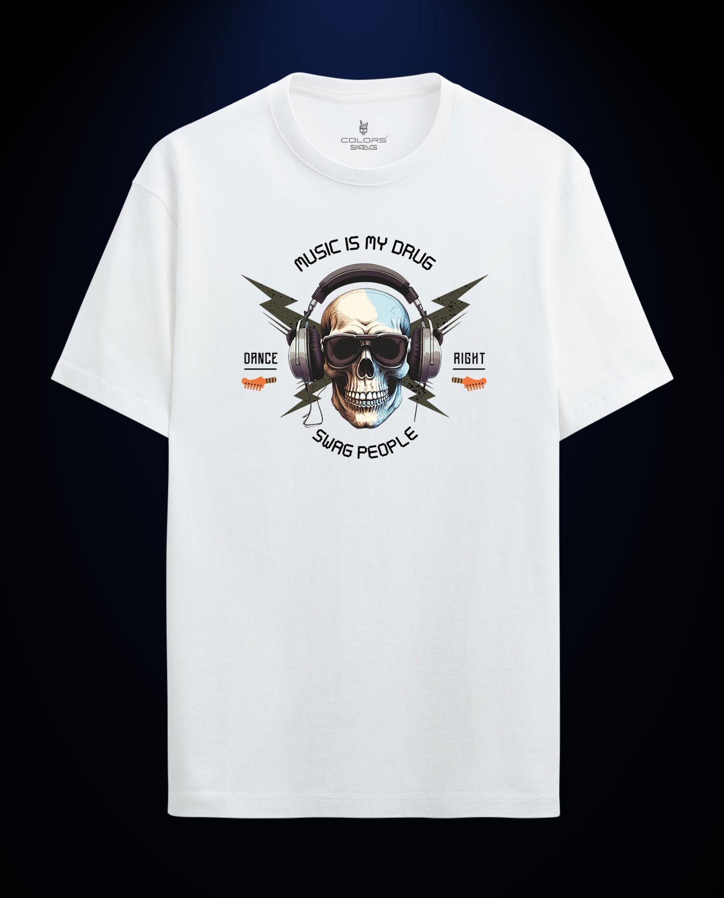 Reflect Music is my Drug Gold - Men Regular Fit Tees