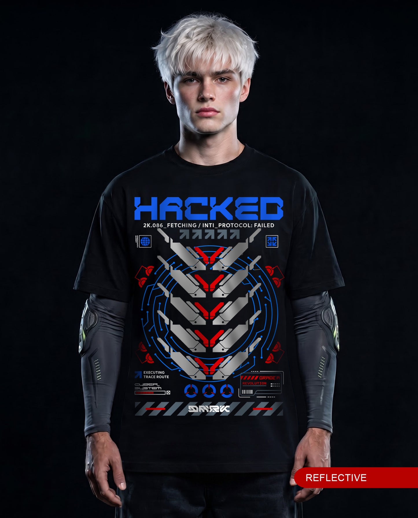 Hacked - Premium Men Oversized Tees