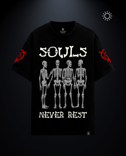 Soul Never Rest - Premium Men Oversized Tees