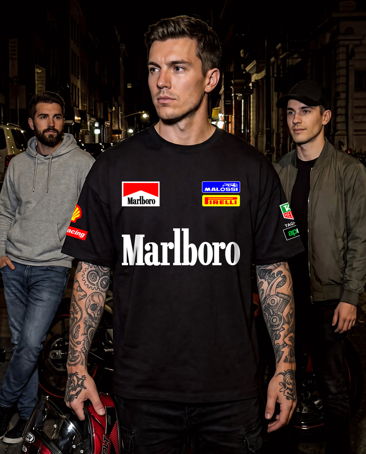 Marlboro - Premium Men Oversized Printed Tees