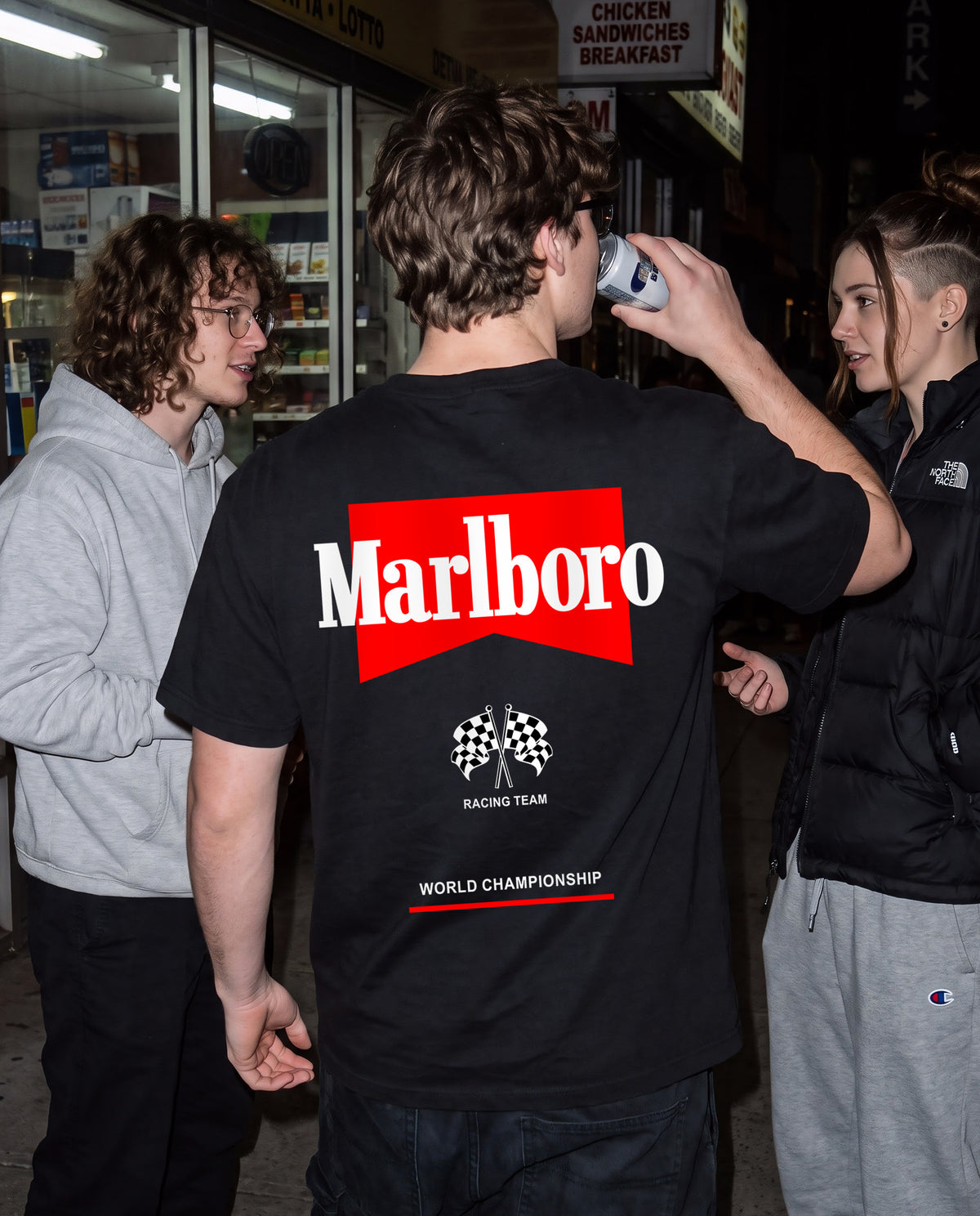 Marlboro Ride - Premium Men Oversized Printed Tees
