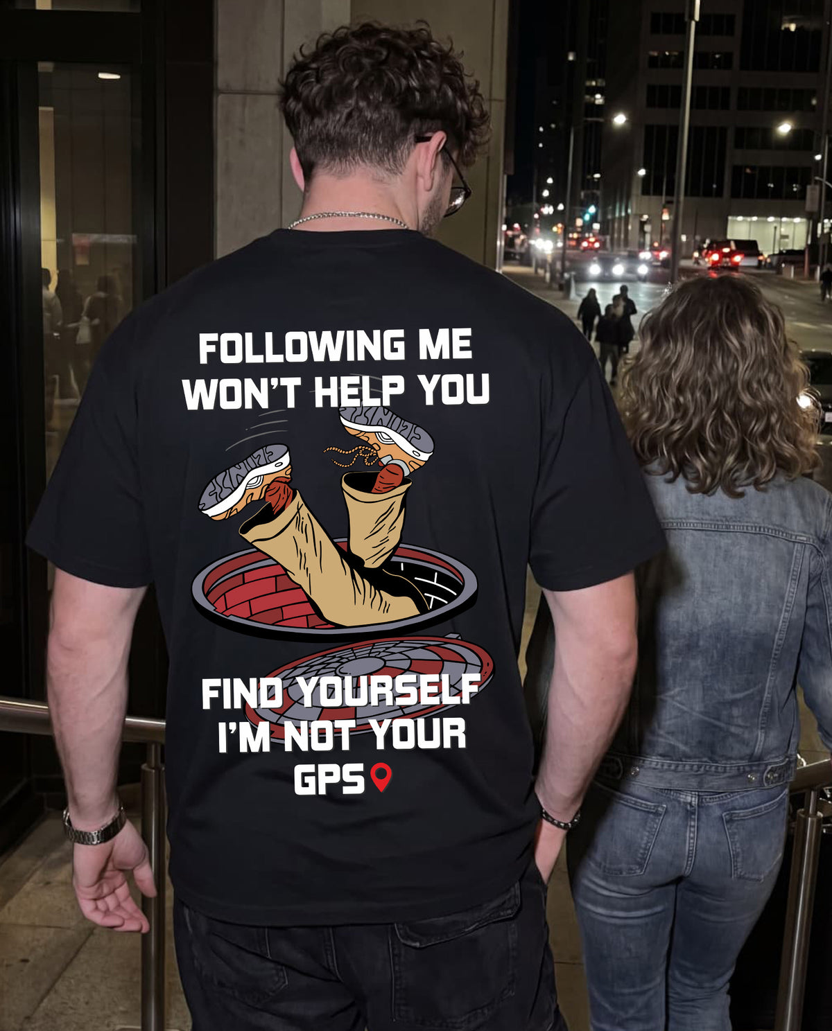 Following Me  - Men Regular Fit Tees