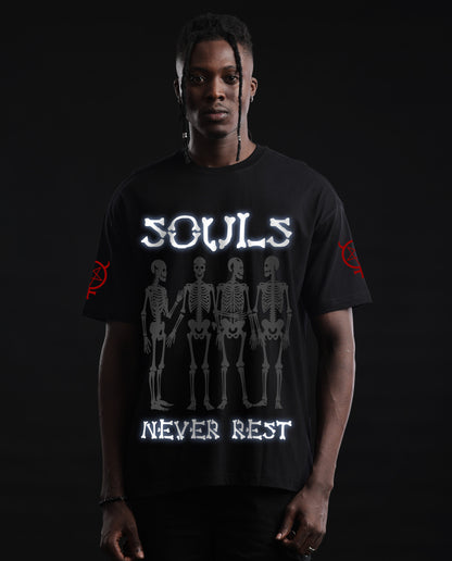 Soul Never Rest - Premium Men Oversized Tees