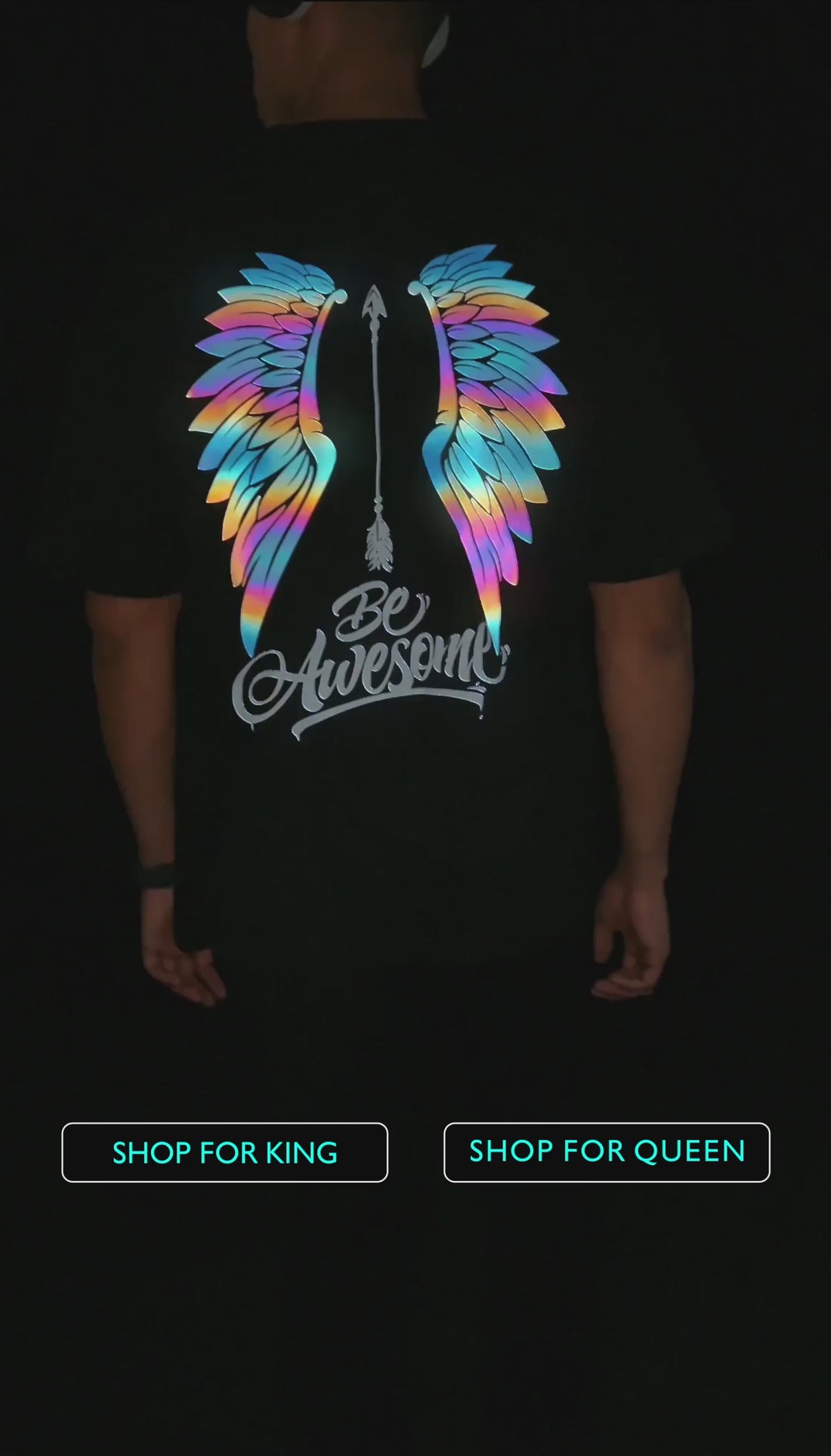 Black Reflective T-shirt