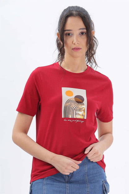 Just Feeling Foil Print Premium T-Shirt